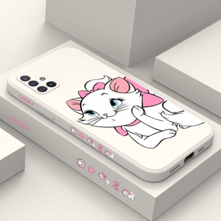 Capa De Celular Doce Gato Para Samsung Galaxy A71 A51 4G A21S Moda A31 A41 Silicone Líquido Lateral