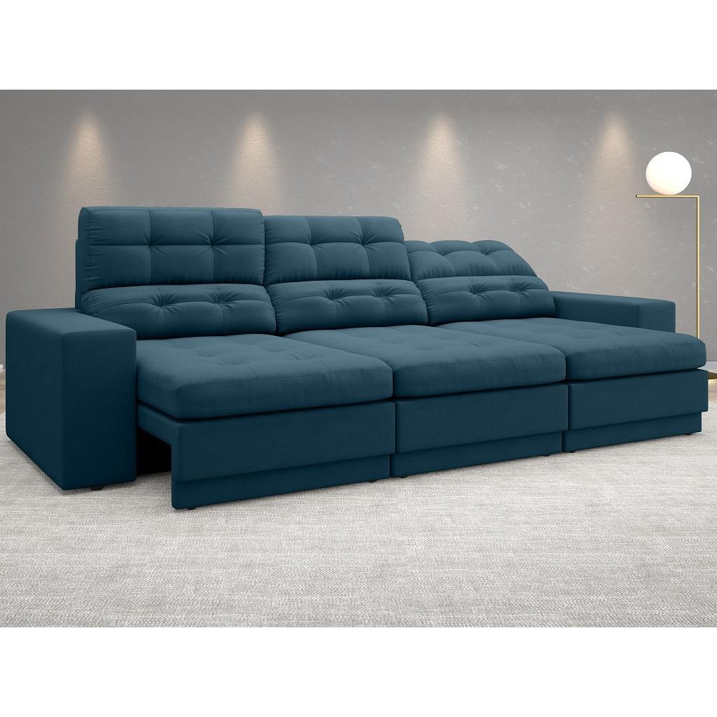 Sofá 4 Lugares Net Jobim Assento Retrátil e Reclinável Royal 2,30m (L) em Oferta na Shopee