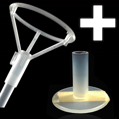 Kit 10 Pega Balão Vareta Suporte Grande Grosso Metalizado Bubble Transp. 50Cm+10 Bases  Mesa Adesivo em Oferta na Shopee