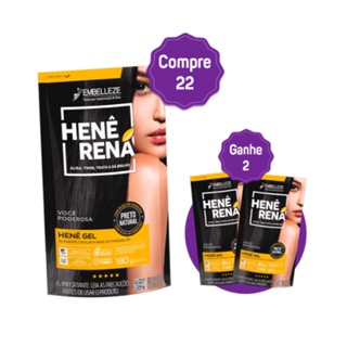 KIT COMPRE 22 E GANHE 2 HENÊ RENÁ PRETO NATURAL em Oferta na Shopee
