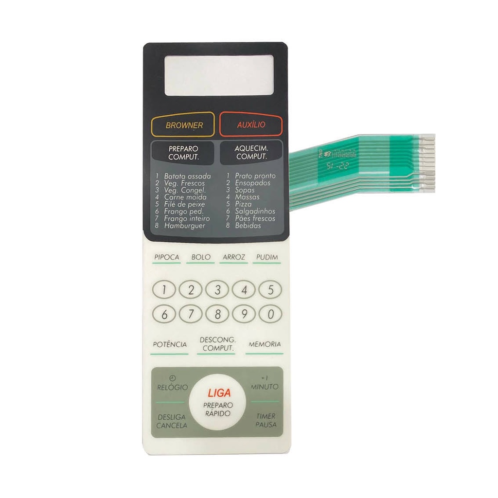 MEMBRANA COMPATIVEL MICROONDAS SHARP RB4B26 - RB 4B26 - BRANCA