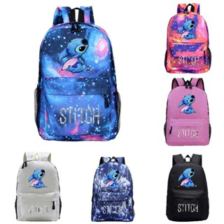 Disney Lilo & Stitch Cartoon Schoolbackpack Back To School For Travel Outdoors Waterproof Schoolbag Children Boy Girl