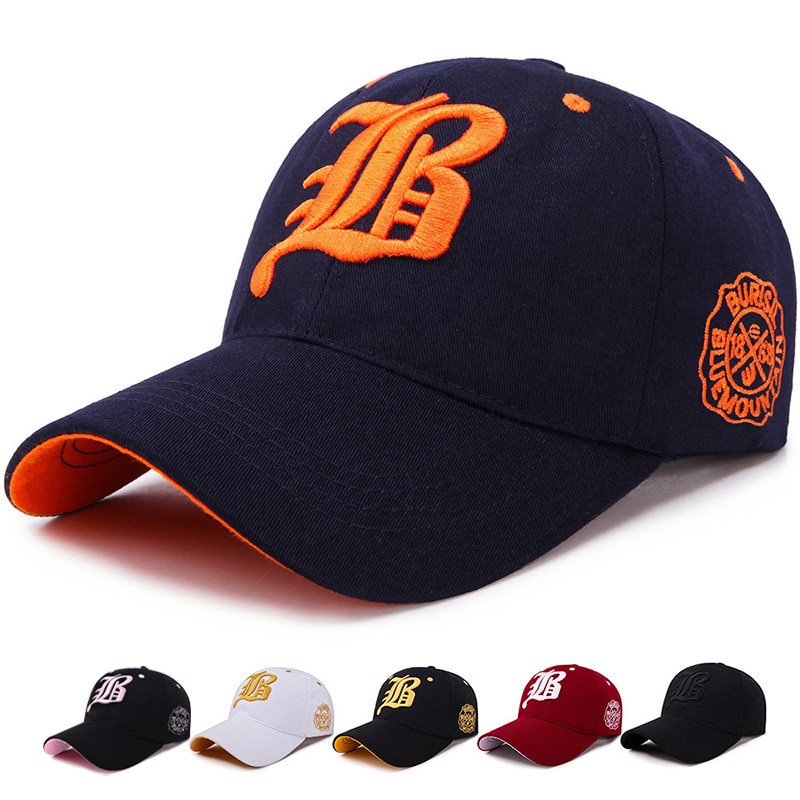 Boné De Baseball Masculino Verão Chapéu De Algodão Bordado Snapback Hip-Hop Adulto Sol Esportivo Casual Visor Pai