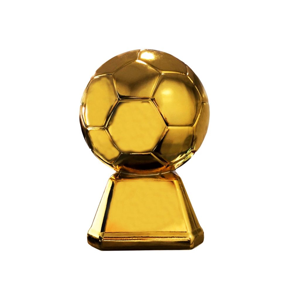 Troféu Bola decorativa Dourada Und