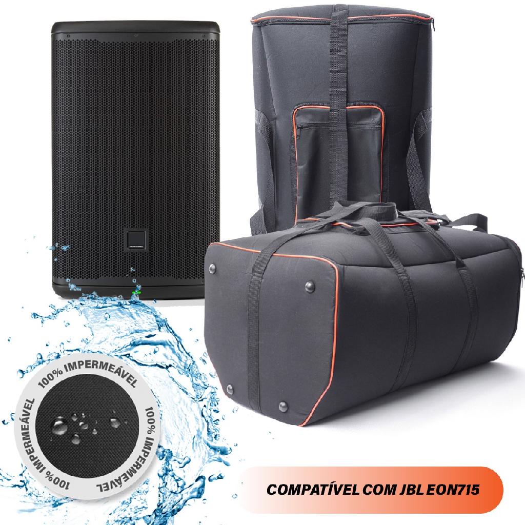 Case Bolsa Capa Compatível Com Caixa Jbl Eon 715 Acolchoada