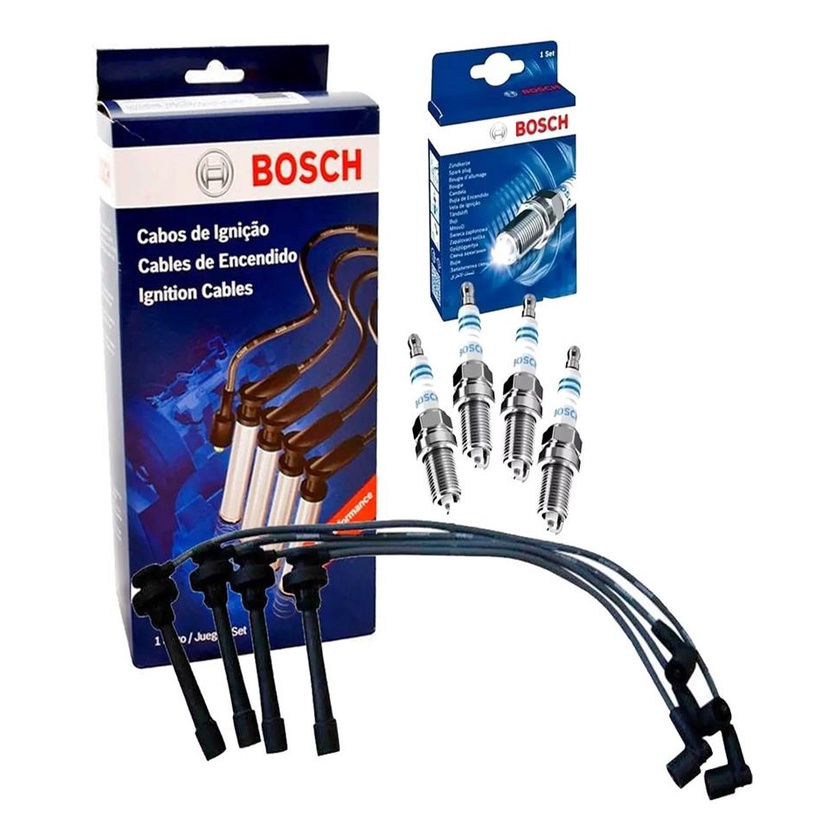 Kit Jogo Cabo e Velas Bosch Pajero Tr4 2.0 16v Flex