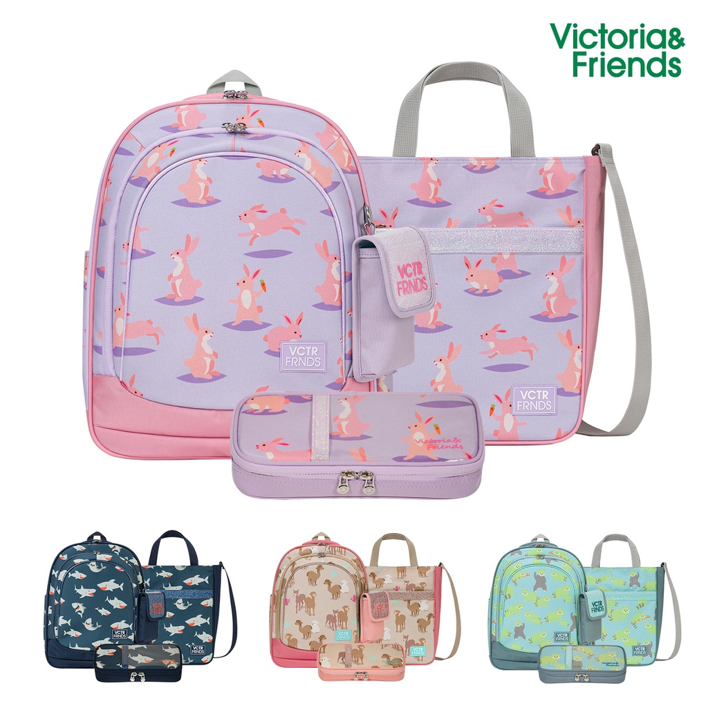 [Victoria & Friends] [Glitter Bolsa Escolar Infantil.bolsa Para Sapatos.capa Lápis.capa Celular] 520g Leve/Alça No Peito