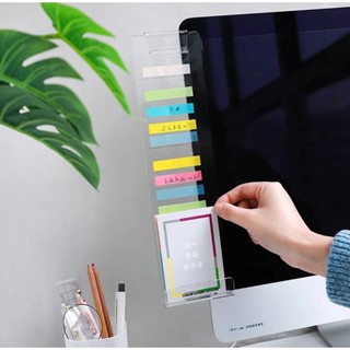 Porta Suporte Agenda Mensagem Acrílico Para Monitor Organizador de Tarefas