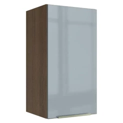 Armário Aéreo Madesa Lux 35 cm 1 Porta - Rustic/Cinza