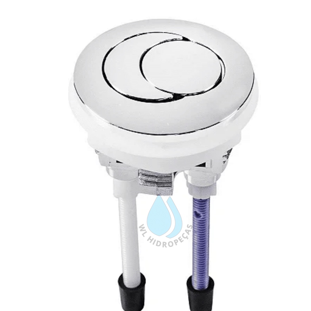 Botão Caixa Acoplada De Duplo Acionamento Cromado Original Astra em Oferta na Shopee