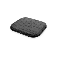 Tampão De Chão Em PVC Fechado 40 X 45cm T33 Boca De Lobo Calçada Resistente