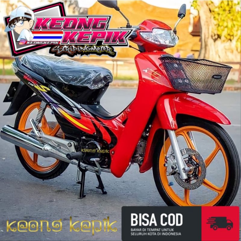 Adesivo De Tira De Variação Da Tailândia Para Motocicleta Antiga HONDA SUPRA X/FIT 2000-2005 WAVE 110 S MOTIF