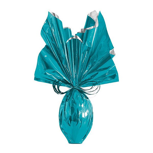Folha para Ovos de Páscoa Metalizado Turquesa 69x89cm - 05 unidades - Cromus Páscoa - Rizzo em Oferta na Shopee