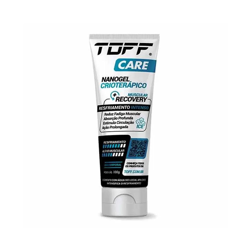 Nanogel Crioterápico Muscular Recovery Bisnaga 100g Toff Care