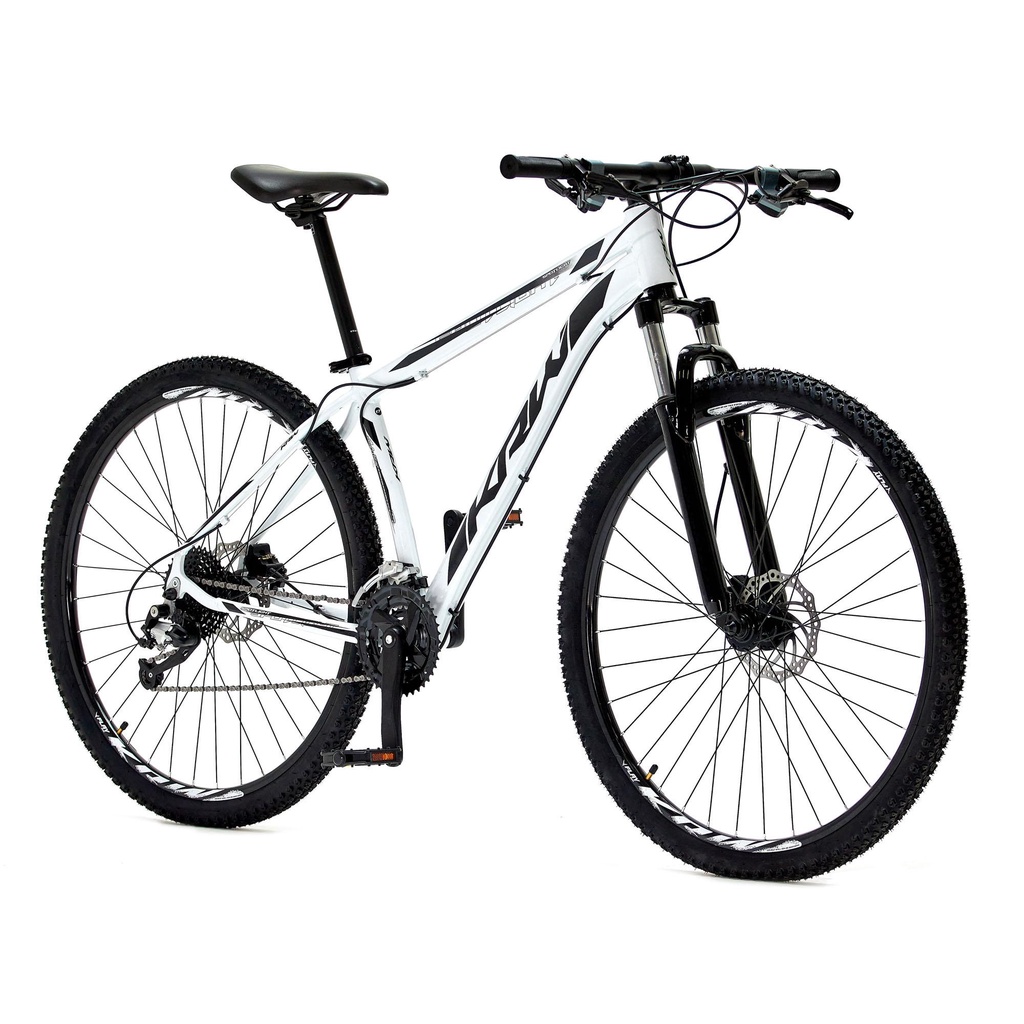 Bicicleta aro 29 KRW Spotlight Alumínio 24 Velocidades Marchas Freio a Disco Suspensão dianteira Mountain Bike SX29