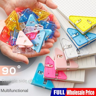 Clip De Livro Multifuncional Colorido Triângulo De Canto Teste De Papel De Dados Bill Cauda Longa
