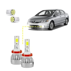 Kit Ultra Led New Civic 2007/2011 Farol Baixo 20000 lúmens