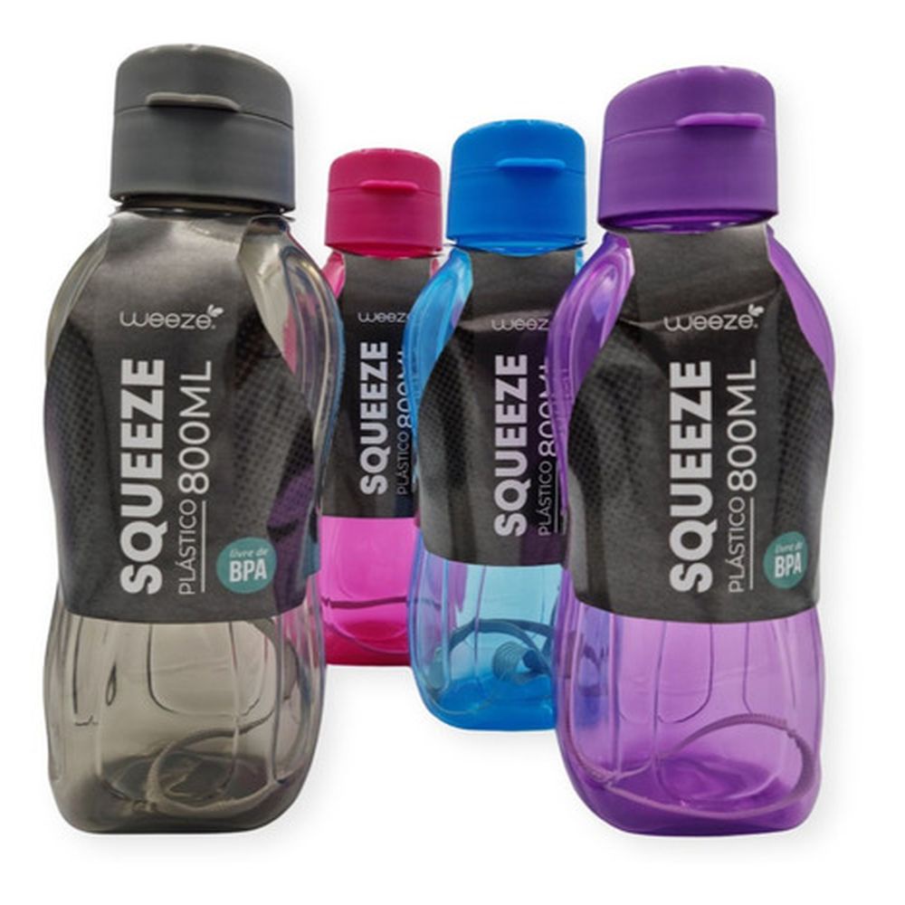 Squeeze Garrafa De Agua 800ml Livre De Bpa Academia Fitness
