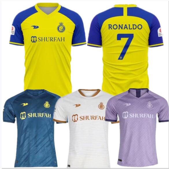 Camisa Al-Nassr FC Home 2022/2023 Amarela e Azul – Versão Torcedor