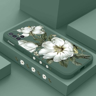 Capa De Celular De Flores Selvagens Para Samsung Galaxy A71 A51 4G A21S Moda A31 A41 Silicone Lateral Líquida