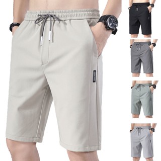 M-5XL Shorts Esportivos Verão Seção Fina Casual Corrida Larga Mais Reta Cinco Pontos Praia Short Calças Masculinas