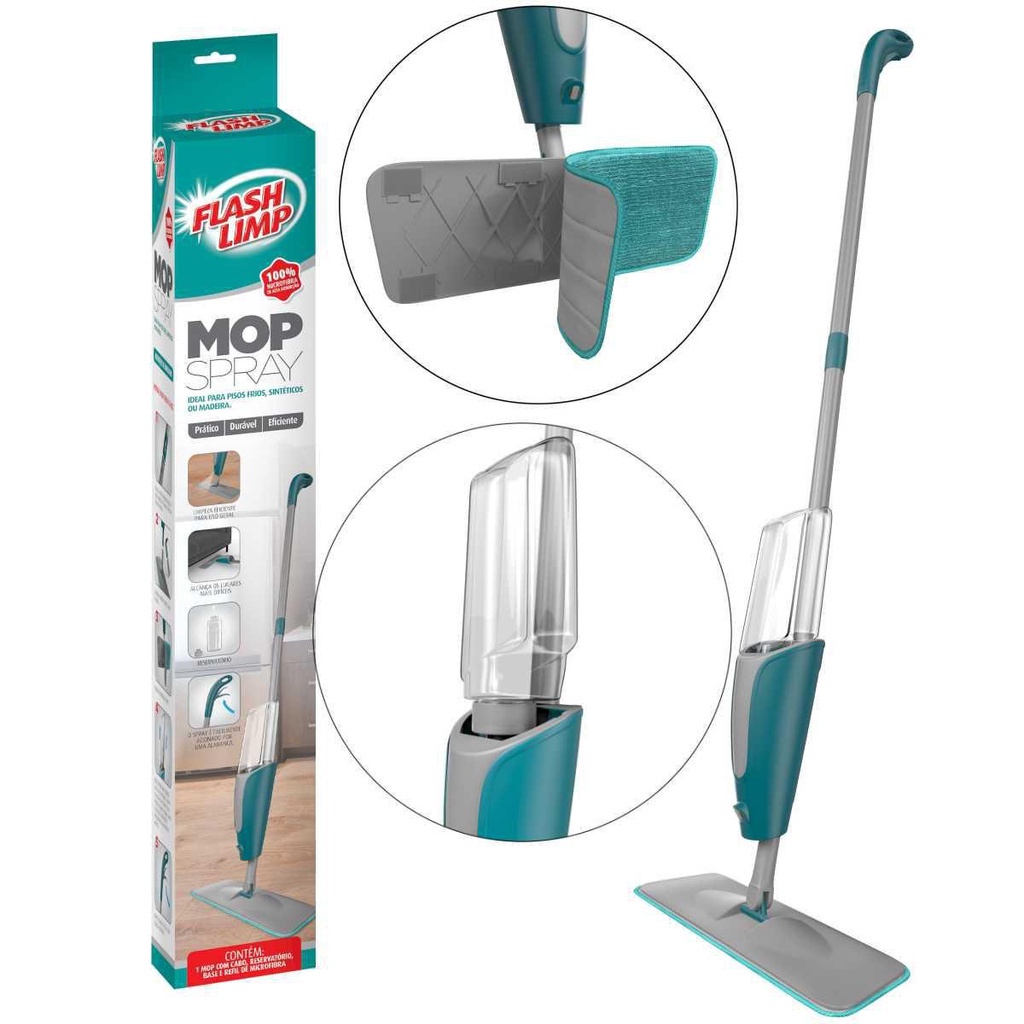 Mop Spray Com Reservatório Flash Limp Rodo Fácil Mop 7800