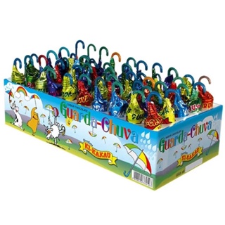 Chocolate Guarda Chuva Kikakau Caixa 50 unidades - 340g em Oferta na Shopee