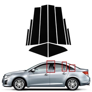 10 Pçs/set Preto Pilar Do Carro Posts Para Chevrolet Cruze 2011-2015 Janela Guarnição Capa BC Coluna Adesivos Acessórios