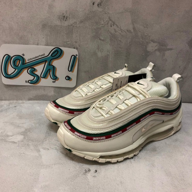 UNDFTD X NIKE AIR MAX 97 Gucci Almofada Jogging Beige Branco Junta 3M Refletiva Homens Mulheres Casais Escorrega o Preco