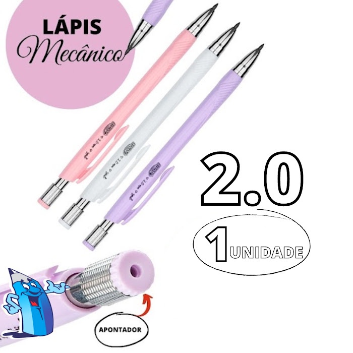 LAPISEIRA 2 0MM TOM PASTEL SOUL BRW LP2024 Shopee Brasil