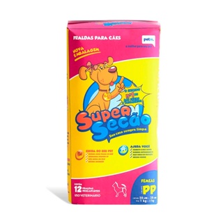Fralda Descartável Super Secão Para Cães Fêmeas Tamanho PP em Oferta na Shopee