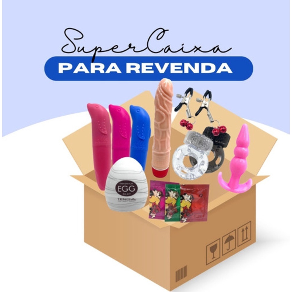 Kit 9 Produtos Variados Revenda Sexshop Vibrador Ponto G Egg