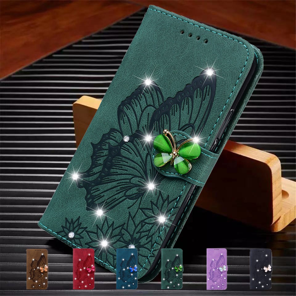 Carteira De Couro Borboleta Capinha Para Celular Adequado Xiaomi 11 11T 12T Pro 11 Lite Redmi 10A 10C Nota 11 11S