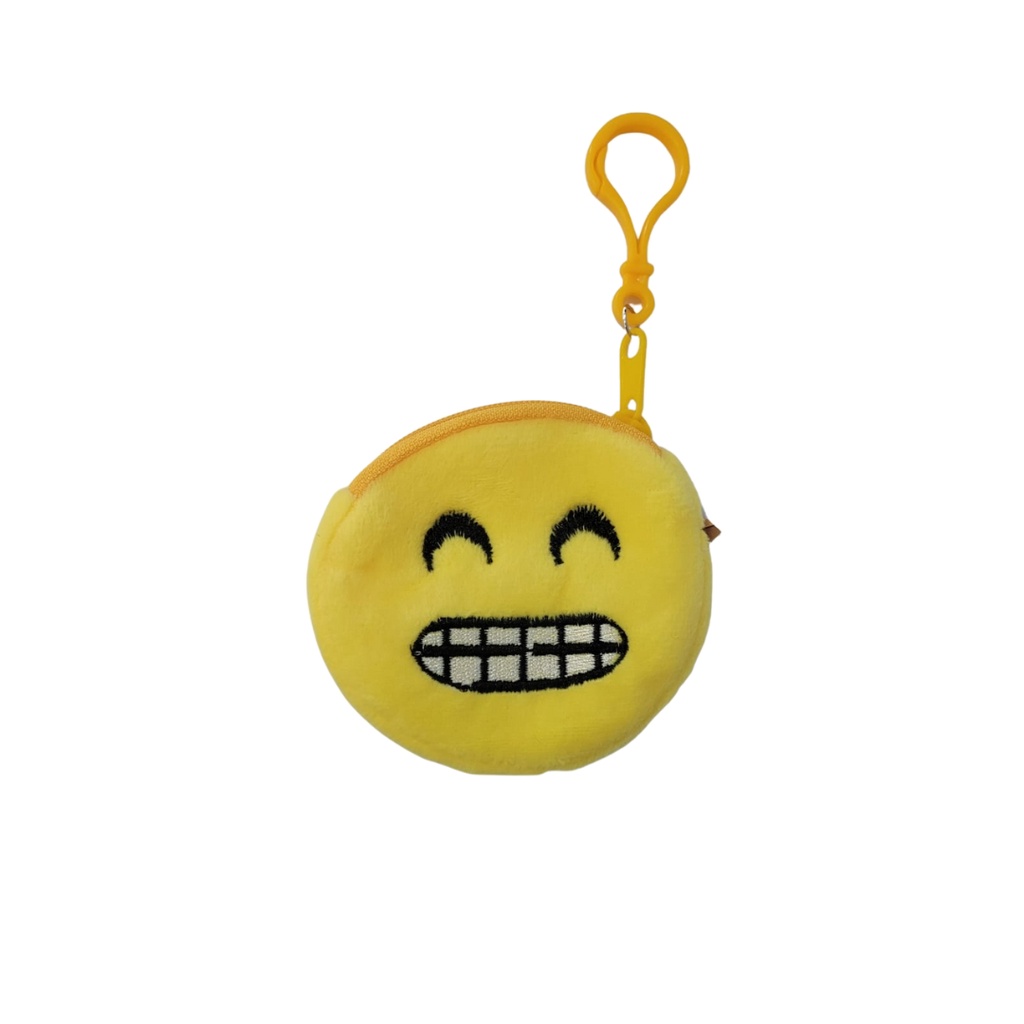 Chaveiro Porta Moeda Emoji Divertido Smile - Wellmix