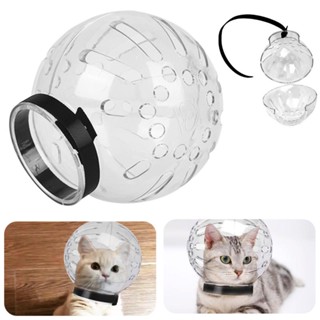 Gato Elizabeth Anel Anti-Gotas Conjunto Esférico De Combate Mordida Aderente De Pet Space Hood Head Cover Collar