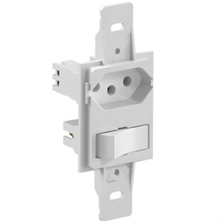 Modulo Tomada + Interruptor Simples 10A 250V 2P+T Sem Placa em Oferta na Shopee