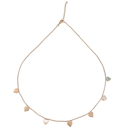 Chocker Veneziana com Corações Pendentes 4847