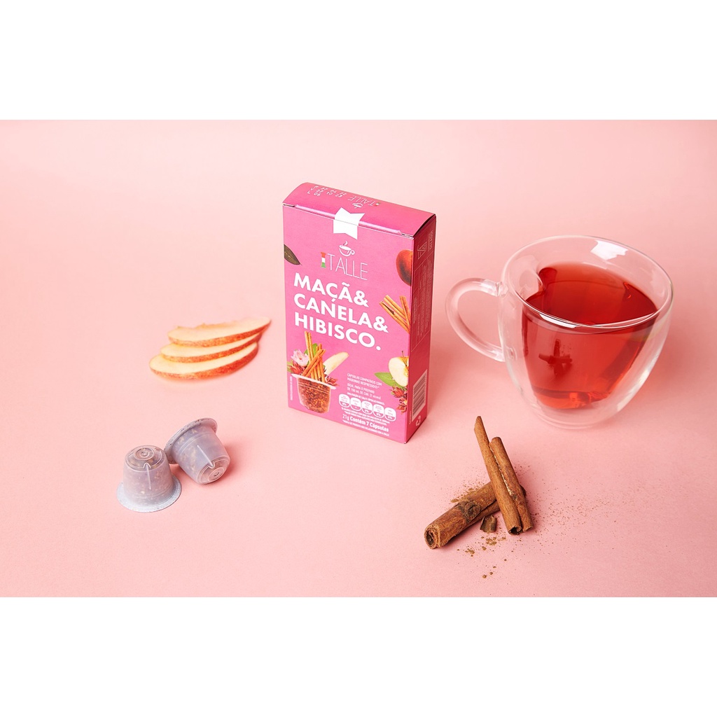 Detalhes do Chá Nespresso Capsula Hibisco Café Italle 7 Capsulas