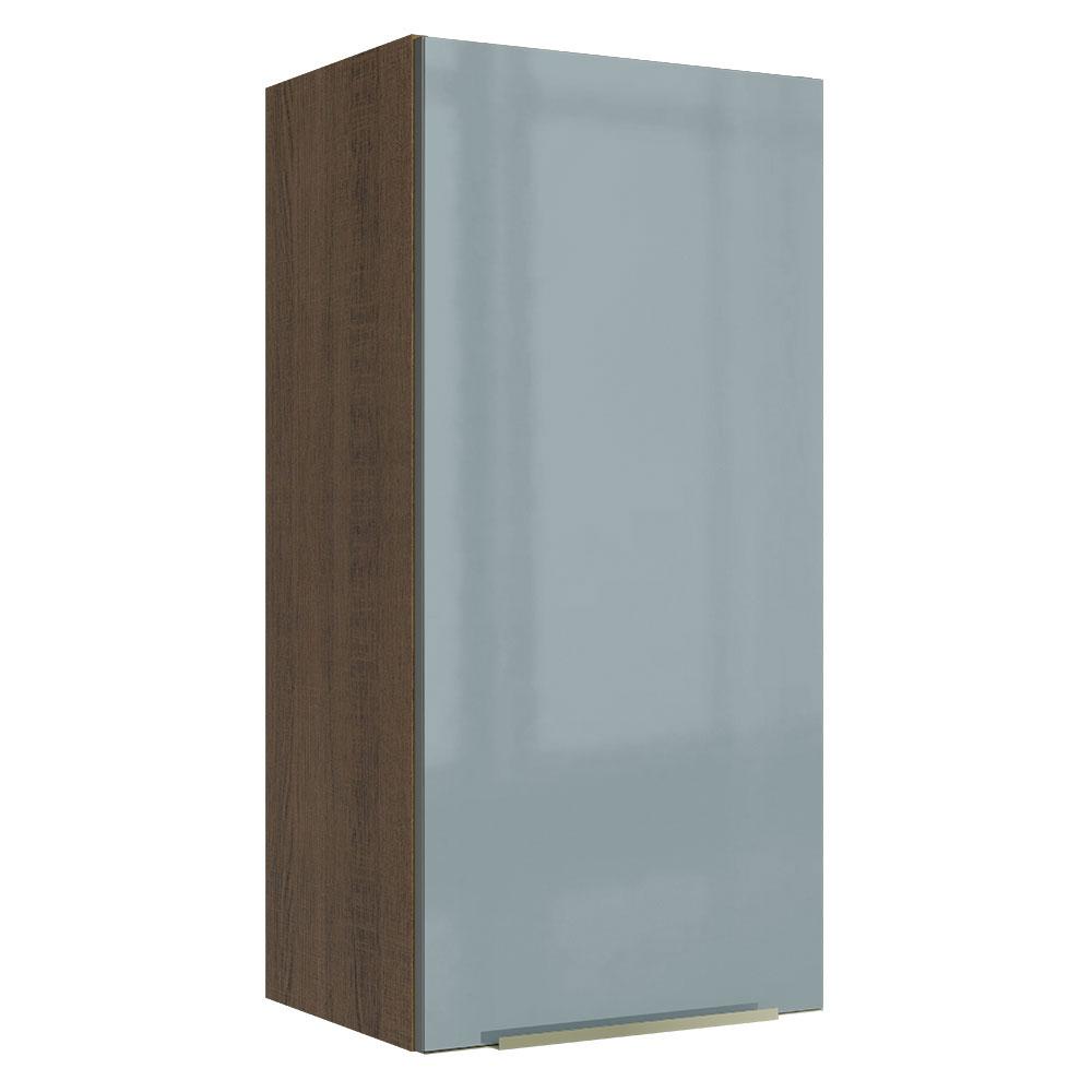Armário Aéreo Madesa Lux 40 x 83 cm 1 Porta - Rustic/Cinza em Oferta na Shopee