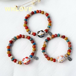 2022 Pulseira De Pedras De Gato Da Sorte Pulseiras Simples De Cerâmica Doce Para Mulheres Presente De Aniversário Feminino Joias De Charme