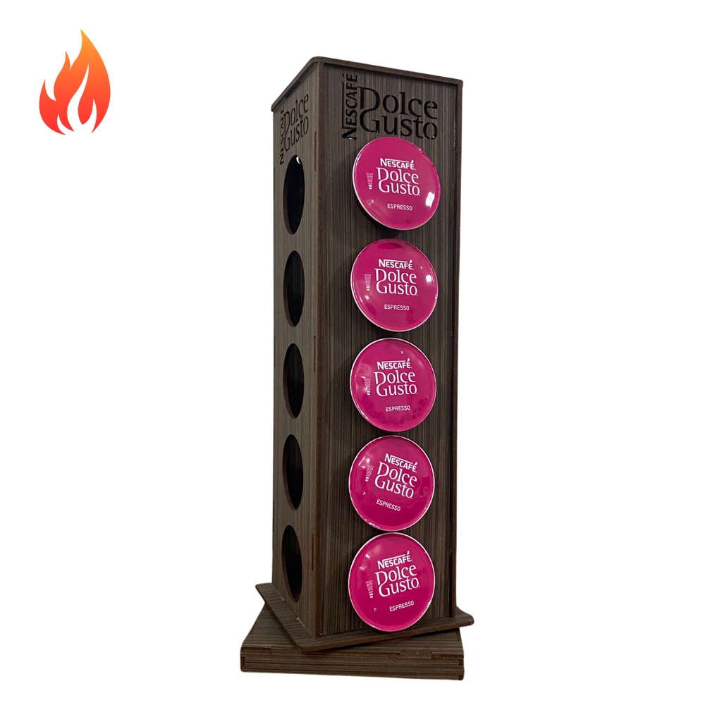 Torre Suporte Cápsulas De Café Dolce Gusto Decoração Cozinha Casa Mesa Top