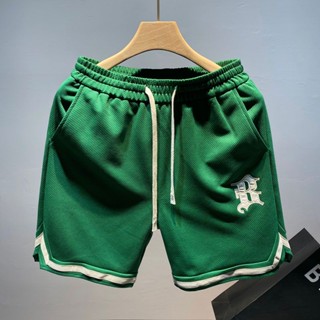 Shorts Esportivos Bordados Masculinos Verão Americano Calça De Basquetebol De 5 Pontos Estilo Rua Folgado Corrida Uso Externo