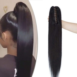 Aplique cabelo rabo de cavalo Presilha Fibra Orgânica