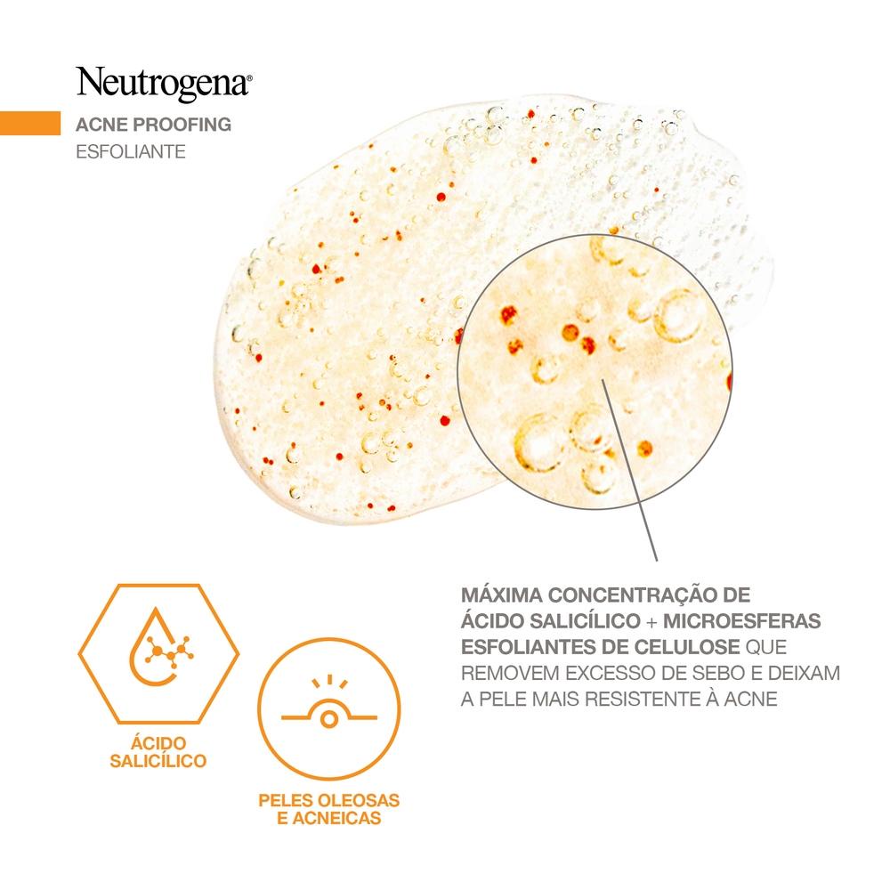 Gel Esfoliante Facial NEUTROGENA® Acne Proofing, 100g — imagem 2 de 2