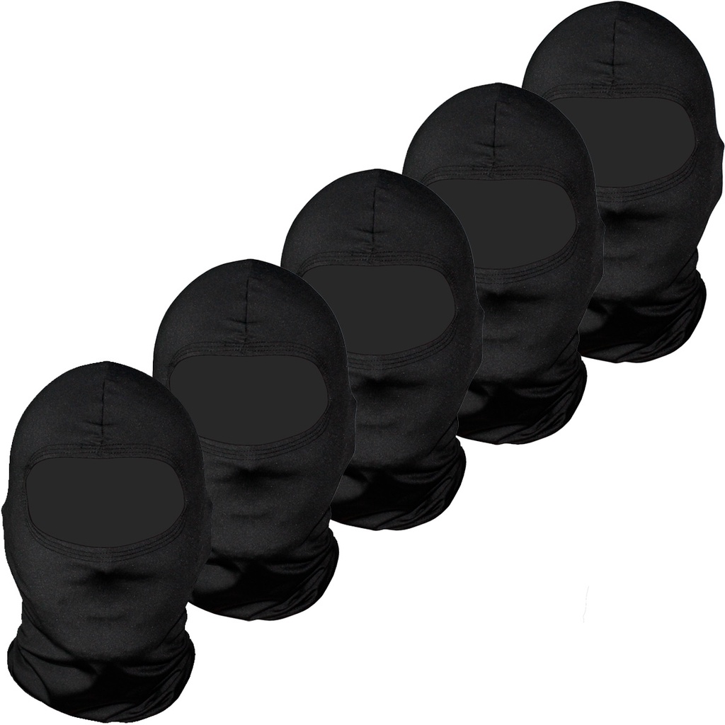 Kit 5 balaclavas balaclava touca toca ninja bandana UV50+