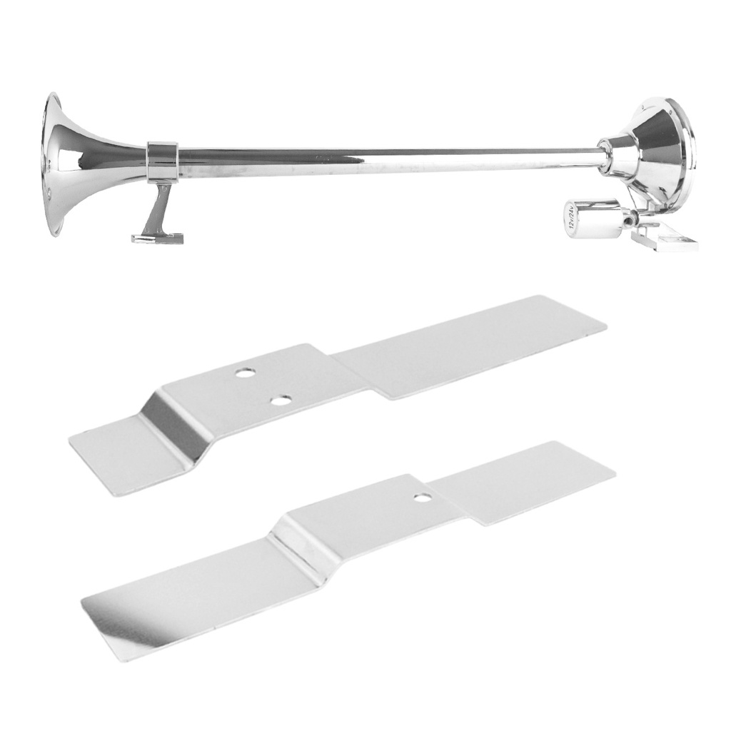 Buzina Marítima 1 Corneta 74CM Bivolt com Suporte de Fixação em Oferta na Shopee