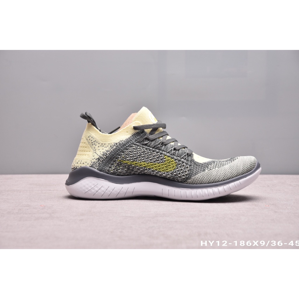 nike free run flyknit grey