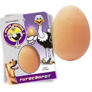 Ovo de Borracha Furacao Pet Avestruz Maciço Unico em Oferta na Shopee
