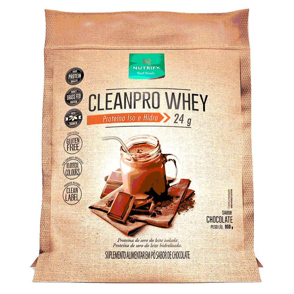 CleanPro Whey 900g Pouch Nutrify em Oferta na Shopee