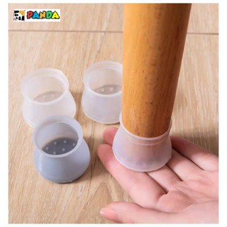 Kit 4 Protetores Capas de Silicone para Pé de Cadeira Mesa em Geral